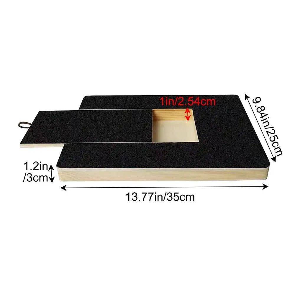 Dog Nail Scratchboard Pull-Out Pet Nail Grinder Wooden Scratcher Pet Scratching Board Toy Ensures Protection of Furniture Floors