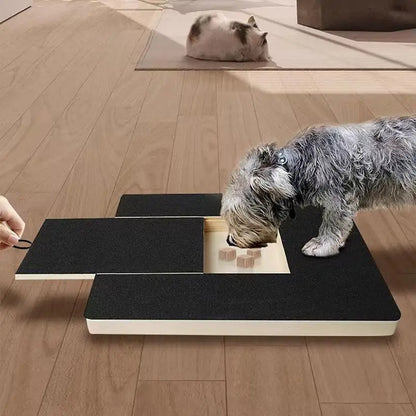 Dog Nail Scratchboard Pull-Out Pet Nail Grinder Wooden Scratcher Pet Scratching Board Toy Ensures Protection of Furniture Floors