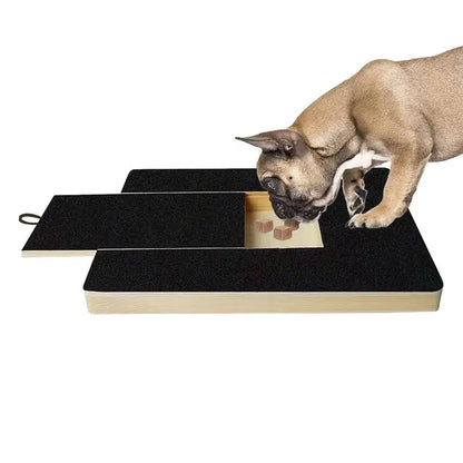 Dog Nail Scratchboard Pull-Out Pet Nail Grinder Wooden Scratcher Pet Scratching Board Toy Ensures Protection of Furniture Floors