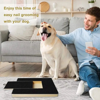 Dog Nail Scratchboard Pull-Out Pet Nail Grinder Wooden Scratcher Pet Scratching Board Toy Ensures Protection of Furniture Floors