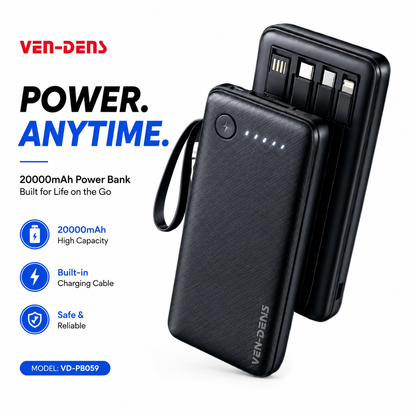 VEN-DENS VD-PB059 20000mAh Power Bank