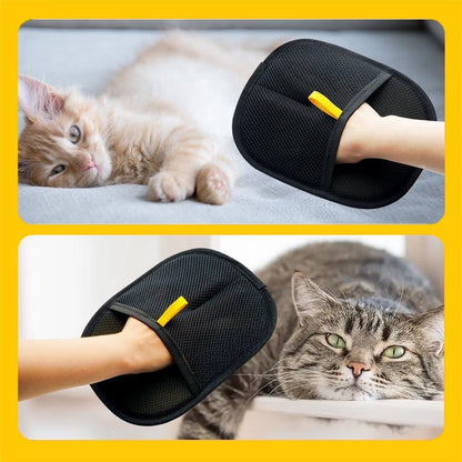 Summercome Double Sided Grooming Glove for Pets, Pet Hair Remover Gloves for Dogs & Cats, Reusable Pet Hair Remover Glove for Washing, Deshedding, Grooming, 1Pack